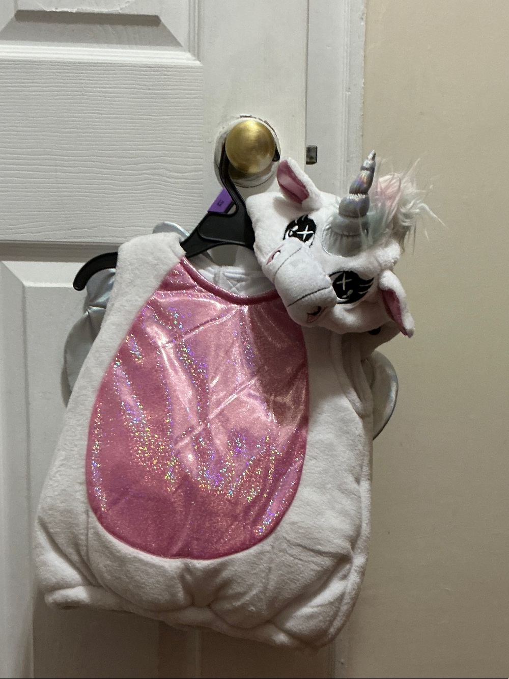 Spirit White and Pink Unicorn Hooded Costume